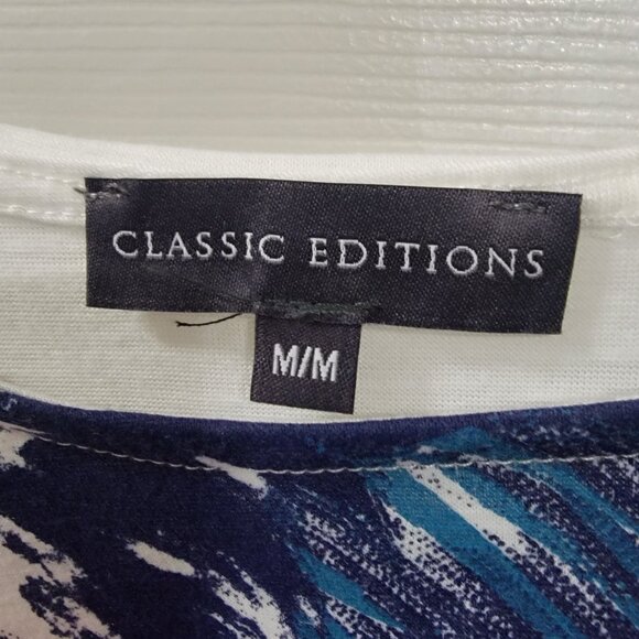 Blue and White long sleeve top - Picture 2 of 2